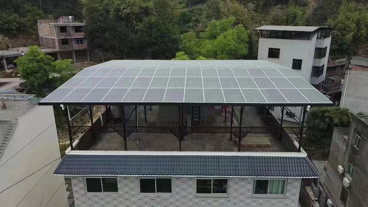 珠海15kw+10kwh自建别墅家庭光伏储能系统